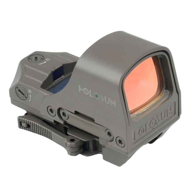 Celownik kolimatorowy Holosun HE510C-GR-FDE Elite Multi Reticle Open Reflex Sight - FDE