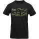 Koszulka Helikon RPD T-Shirt - Czarna / Rhodesian Camo