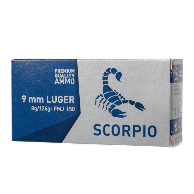 Amunicja STV Scorpio - 9x19 mm - 124gr (8g) FMJ