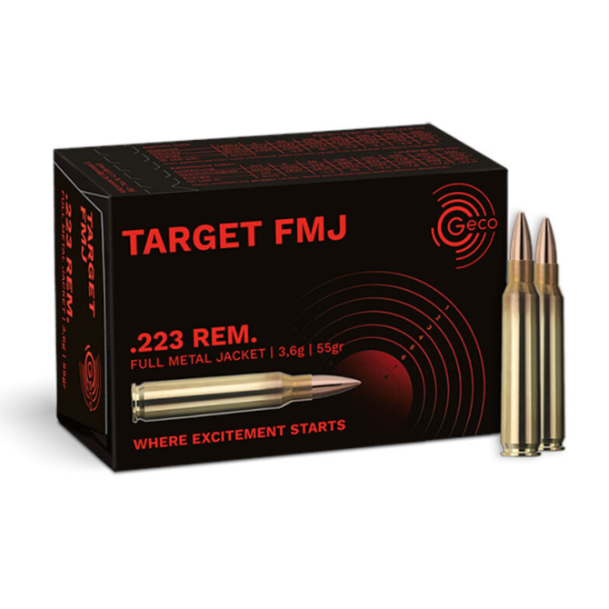 Amunicja GECO .223 REM 55gr/3,56g FMJ