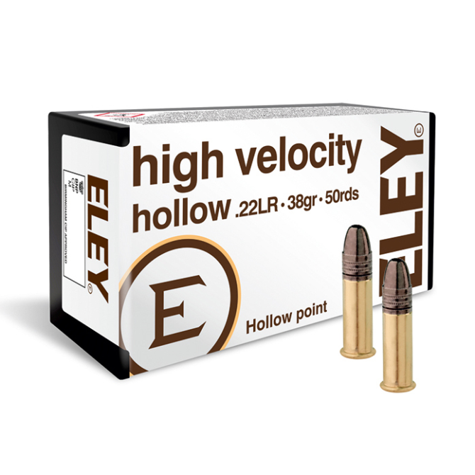 Amunicja Eley  22LR 38gr/2,46g HP High Velocity