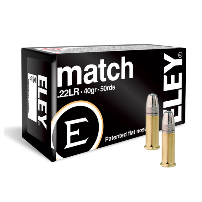 Amunicja Eley 22LR 40gr/2,6g LRN Match Pistol