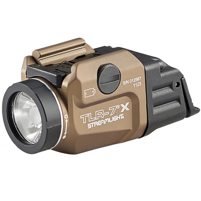 Latarka Streamlight TLR-7 X 500 lm + CR123A - FDE (69429)