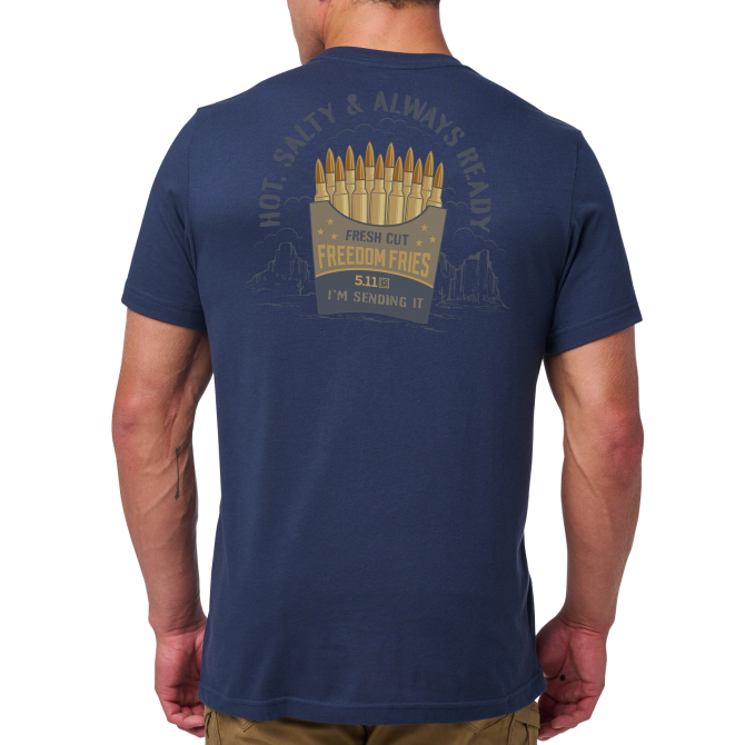 Koszulka 5.11 Freedom Fries T-shirt - Pacific Navy (76250-721)