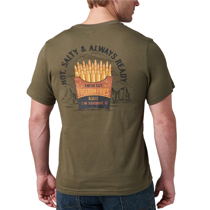 Koszulka 5.11 Freedom Fries T-shirt - Ranger Green (76250-186)