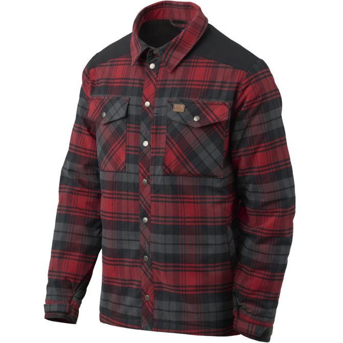 Koszula Ocieplana Helikon Warden Winter Shirt - Slate Crimson Plaid