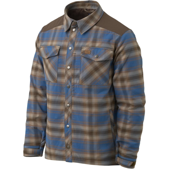 Koszula Ocieplana Helikon Warden Winter Shirt - Forest Blue Plaid