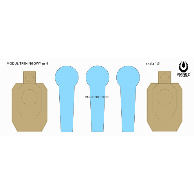 Tarcze Strzeleckie Drill-4 Range Solutions - 50 szt