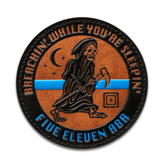 Naszywka 5.11 Breachin Sleepin Leather Morale Patch (92313)