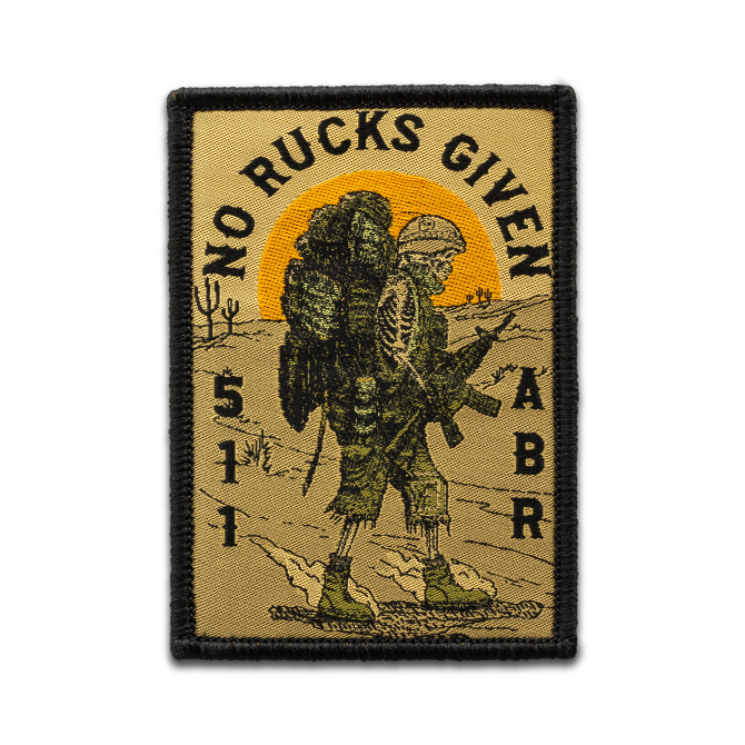 Naszywka 5.11 ABR No Rucks Given Patch - Green (92320-194)