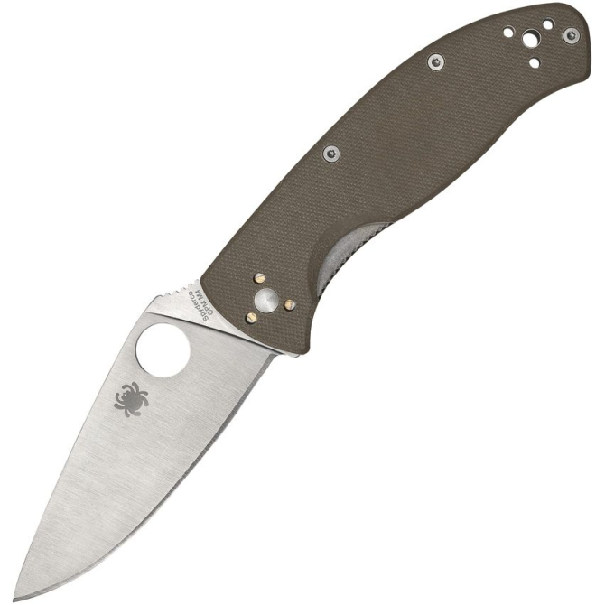 Nóż Spyderco Tenacious G10 CPM M4 Plain Edge - Coyote (C122GBNM4P)