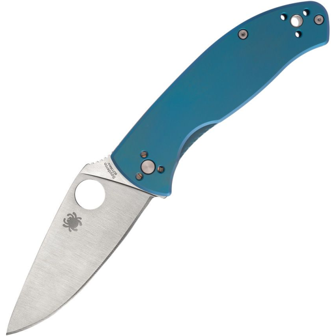 Nóż Spyderco Tenacious R.I.L. Blue Titanium Stainless Blade (C122TIBLP)