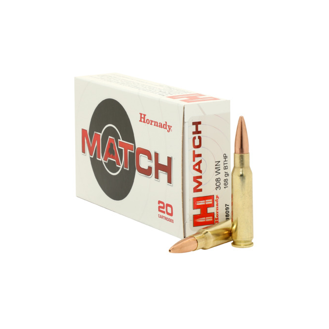 Amunicja Hornady .308WIN 168gr/10,7g  BTHP Match