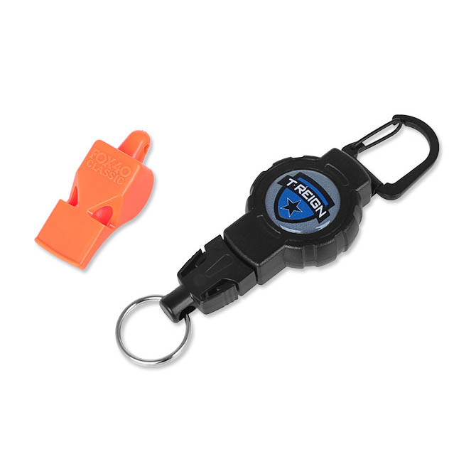 Retraktor T-Reign - z gwizdkiem FOX40 - Carabiner - Small - 0TBP-0201