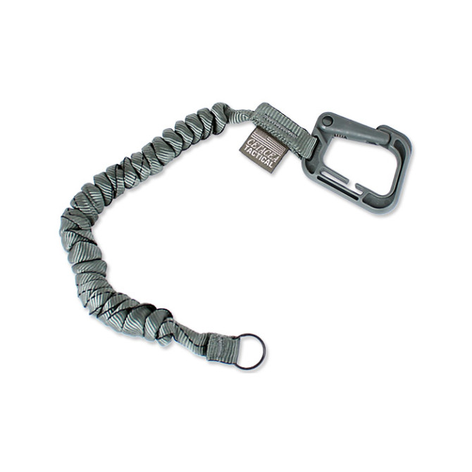 Smycz Cetacea Tactical Poly-Bina Covered Mini Coil Tether - Foliage Green