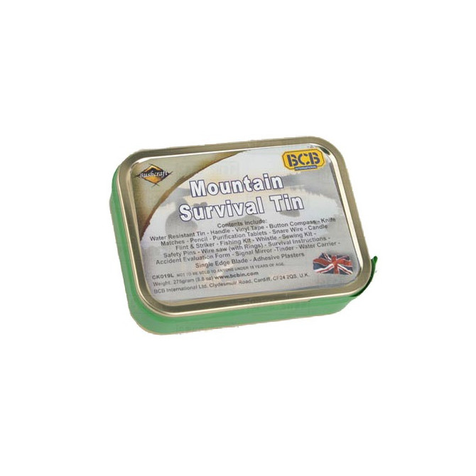 Zestaw Surwiwalowy BCB Mountain Survival Tin (CK019L)