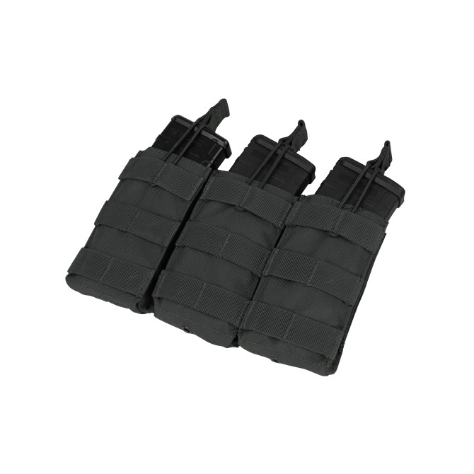 Ładownica Condor Open Top M4/M16 Triple Mag Pouch - Czarna (MA27-002)