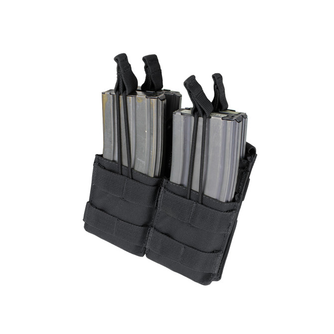 Ładownica Condor Double Stacker M4 Mag Pouch - Czarna (MA43-002)