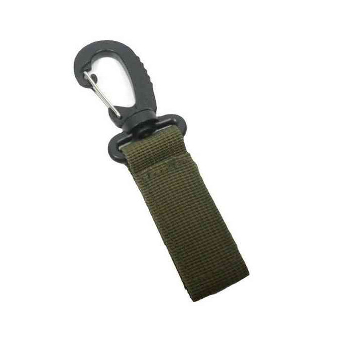 Zapięcie Mil-Tec Belt Keeper With Carabiner 70 mm - Olive Green