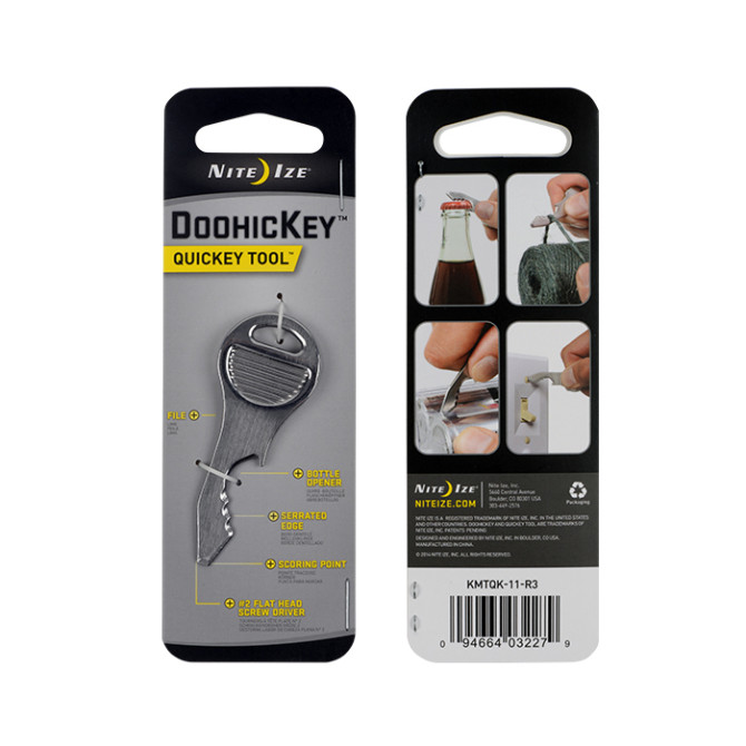 Nite Ize Brelok / Micro-tool DoohicKey QuicKey Tool - Stalowy - KMTQK-11-R3