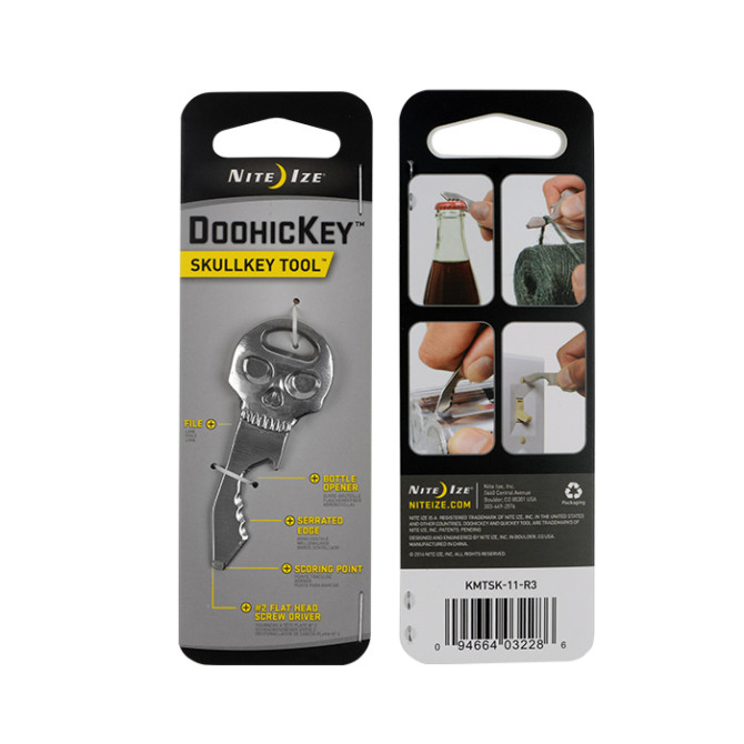 Nite Ize Brelok / Micro-tool DoohicKey SkullKey Tool - Stalowy - KMTSK-11-R3