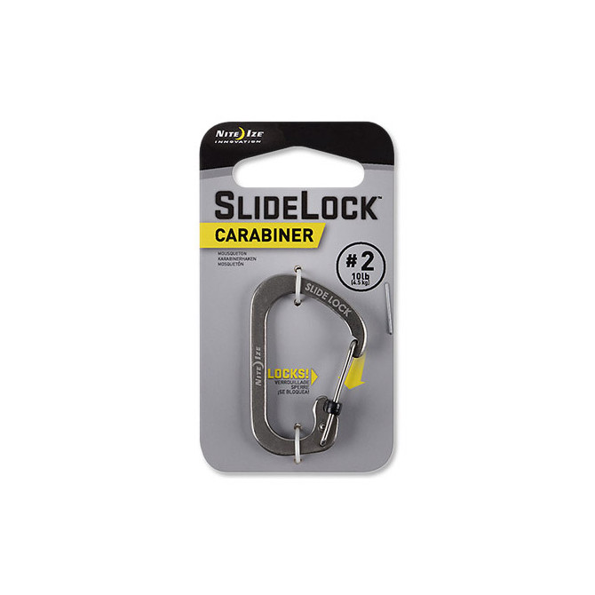 Karabińczyk Nite Ize SlideLock Carabiner 2 - Stainless - CSL2-11-R6