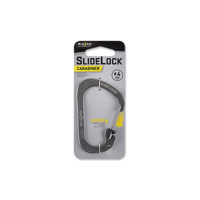 Karabińczyk Nite Ize SlideLock Carabiner 4 - Stainless - CSL4-11-R6