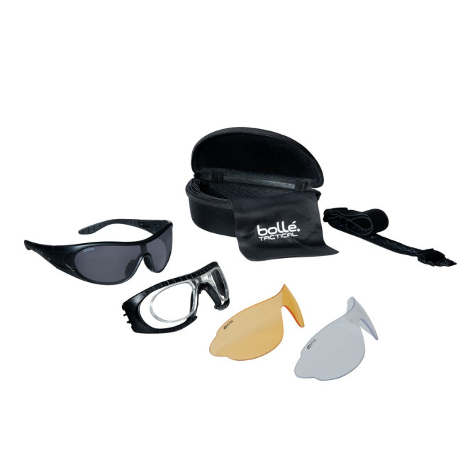 Bolle Okulary Balistyczne Raider Zestaw - Czarne (RAIDERKIT)