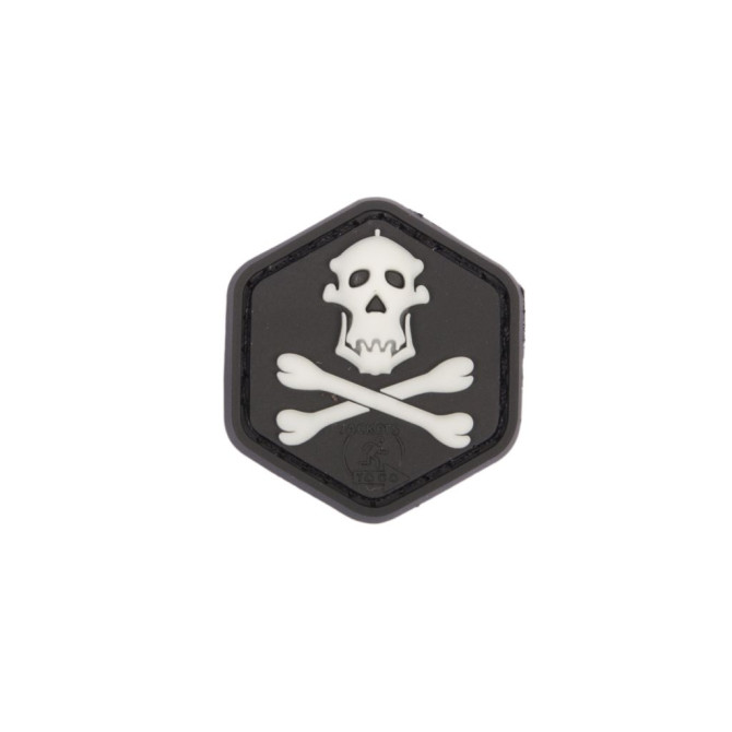 Naszywka JTG 3D Rubber Patch - Gorilla Skull Glow