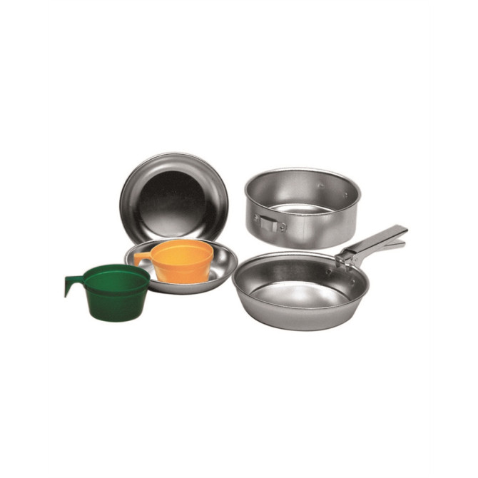 Zestaw Naczyń Mil-Tec Polished Aluminium 2 Persons Cook Set (14642000)