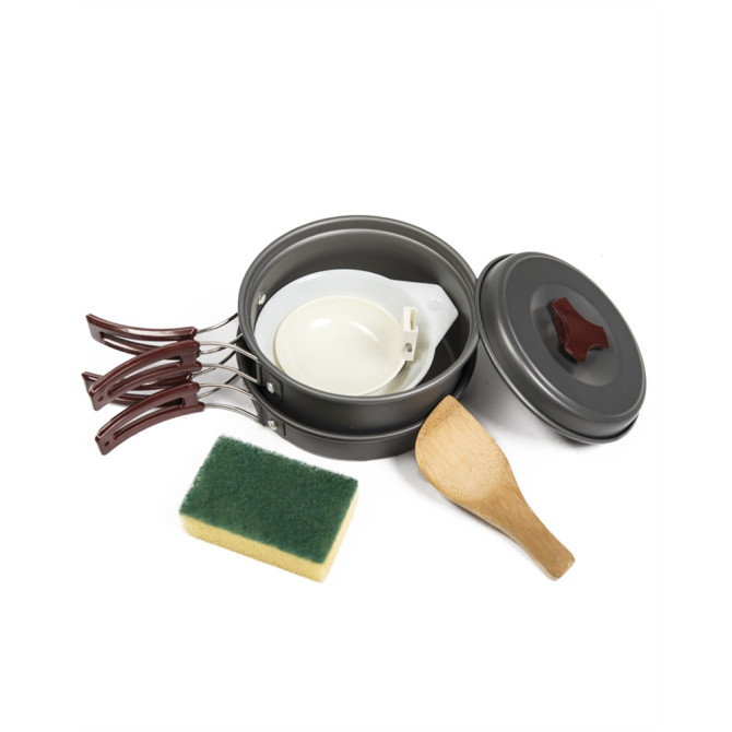 Zestaw Naczyń Mil-Tec Anodized Aluminium 2 Persons Cook Set (14651000)