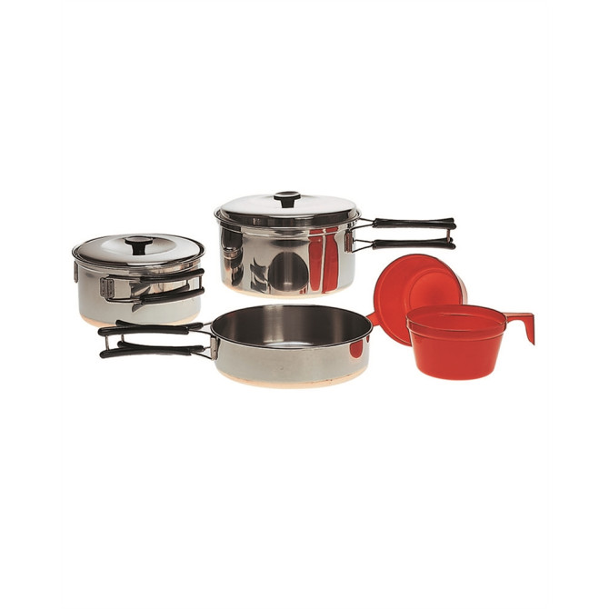 Zestaw Naczyń Mil-Tec Stainless Steel 2 Persons Cook Set (14647000)