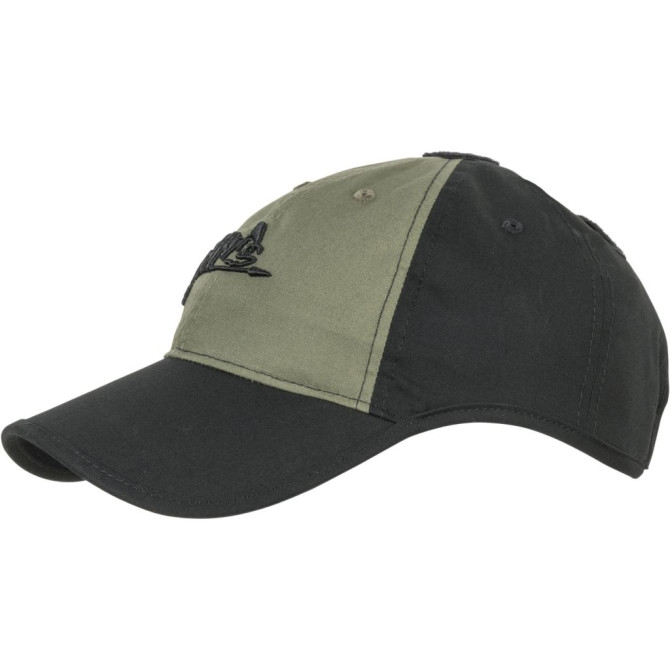 Czapka Bejsbolówka Helikon Logo Cap - Czarna / Olive Green B