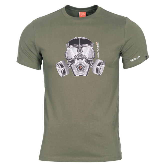 Koszulka Pentagon Gas Mask T-Shirt - Oliwkowa