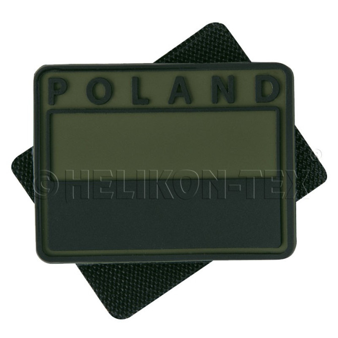 Flaga Polska Poland Helikon PVC 2 szt - Oliwkowo-Czarna