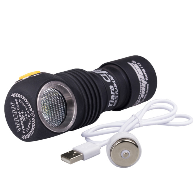 Latarka Armytek Tiara C1 Pro XP-L Magnet USB (Warm) + 18350 Li-Ion