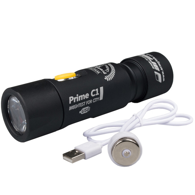 Latarka Armytek Prime C1 Pro XP-L Magnet USB (White) + 18350 Li-Ion