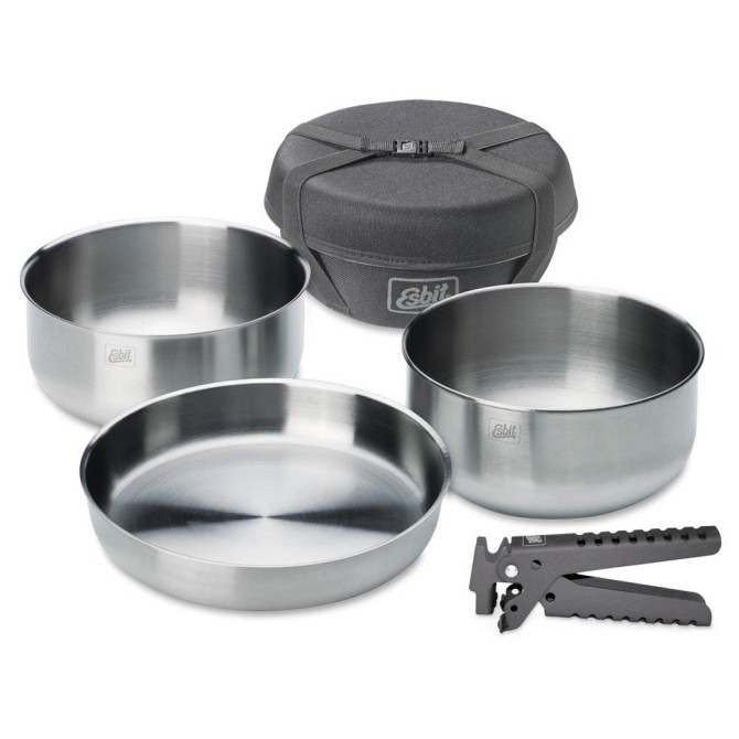 Esbit Zestaw Naczyń Turystycznych Steel Cookware (CW2000S)