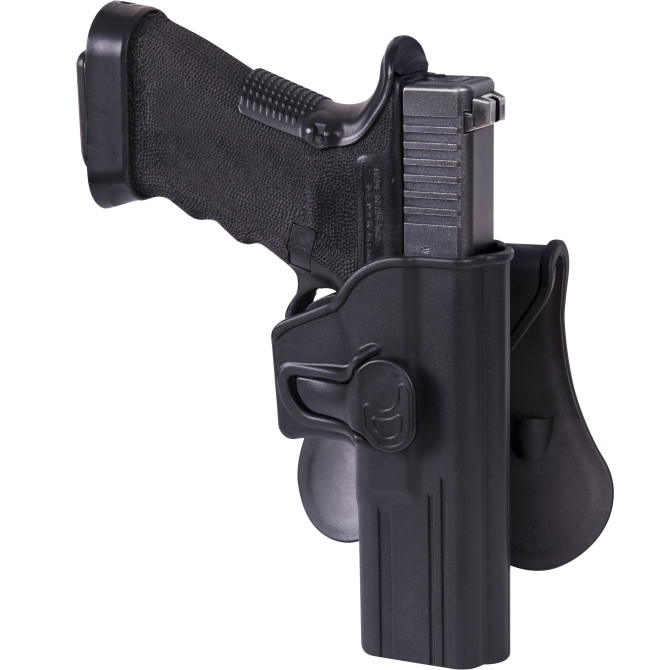 Kabura Helikon Release Button Holster do Glock 17 - Paddle - Czarna