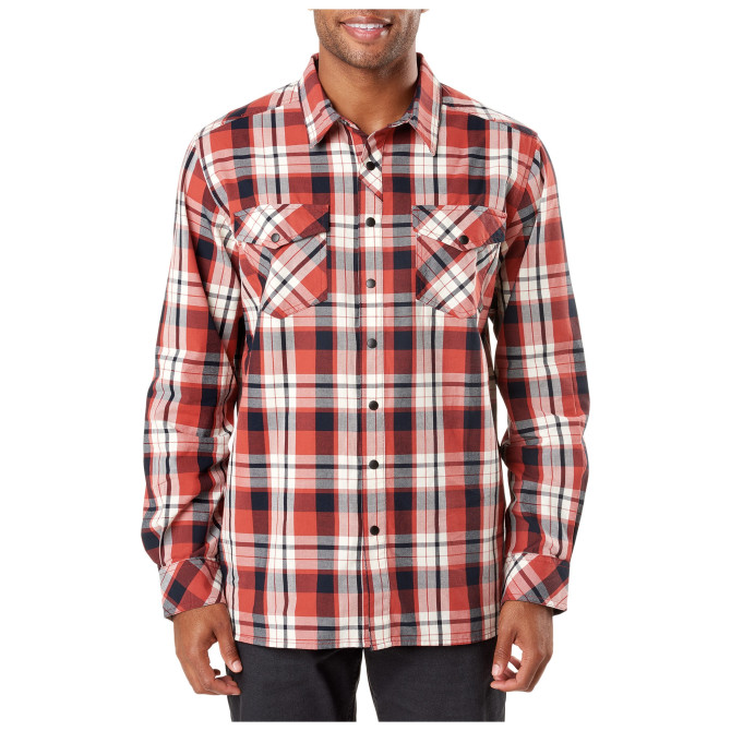 Koszula 5.11 Peak Shirt - Długi Rękaw - Oxide Red Plaid (72469-484)