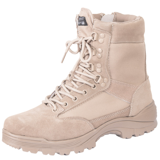 Buty Mil-Tec Tactical Side-Zip HI - Khaki/Beż (12822104)