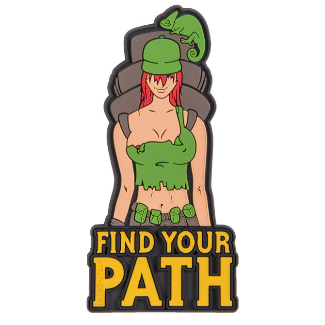 Naszywka Helikon PVC Find Your Path - Olive Green