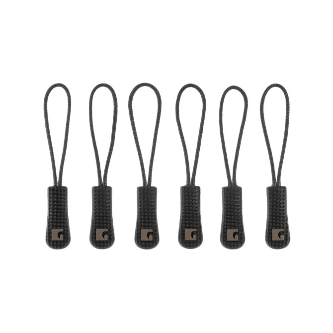 Zestaw Claw Gear Zipper Puller Large 6-Pack - Czarny