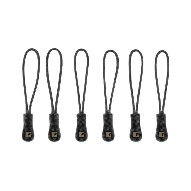 Zestaw Claw Gear Zipper Puller Medium 6-Pack - Czarny