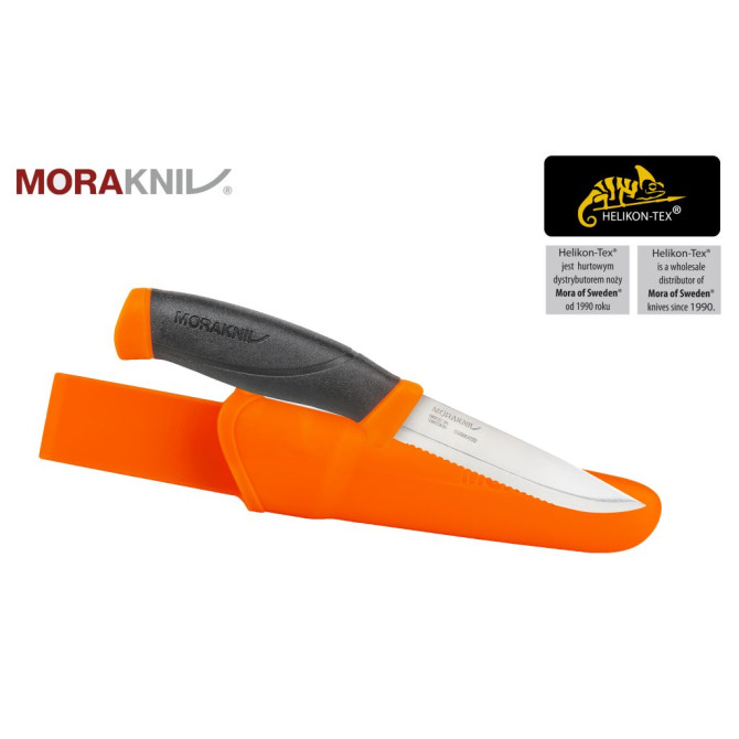 Nóż Mora of Sweden Companion F Serrated - Pomarańczowy (ID 11829)