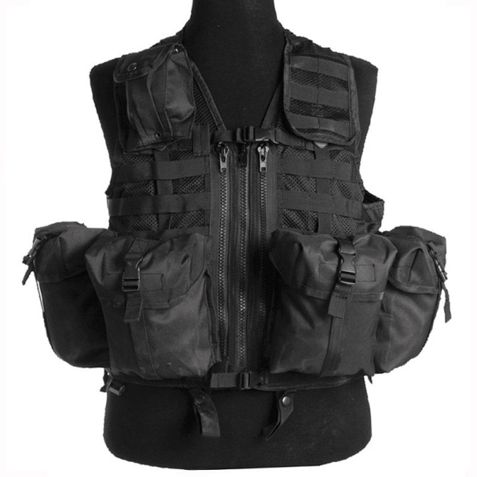 Kamizelka Taktyczna Mil-Tec Modular 8 Pocket Vest - Czarna (10712102)