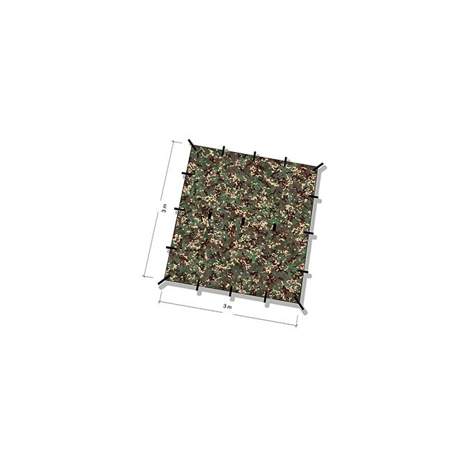 Płachta Biwakowa DD Hammocks Tarp 3x3 - DD Multicam