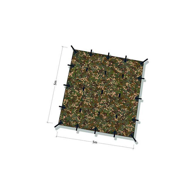 Płachta Biwakowa DD Hammocks Tarp 5x5 - DD Multicam