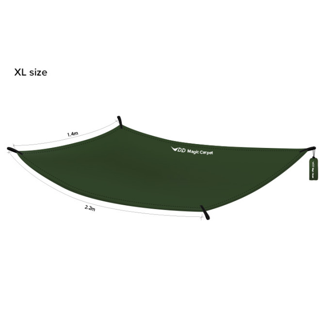 Płachta Biwakowa DD Hammocks Magic Carpet XL 2.2x1.4 - Olive Green