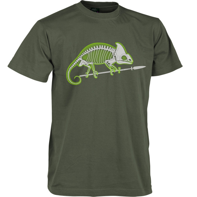 Koszulka Helikon Kameleon Szkielet T-Shirt - Olive Green